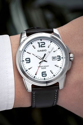 ساعت مچی سفید مردانه 44 میلی متر Casio - کد 1059995