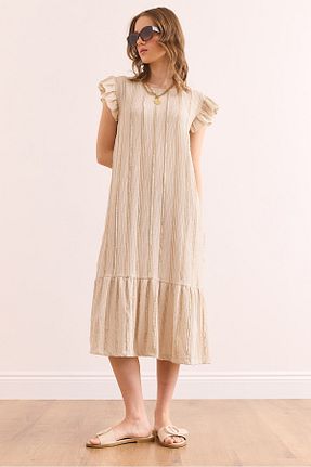 لباس بژ زنانه بافتنی Olalook - کد 923047552