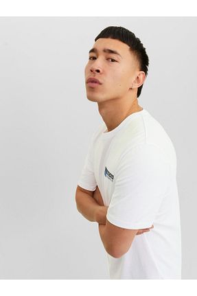 تیشرت سفید مردانه رگولار Jack & Jones - کد 895325105