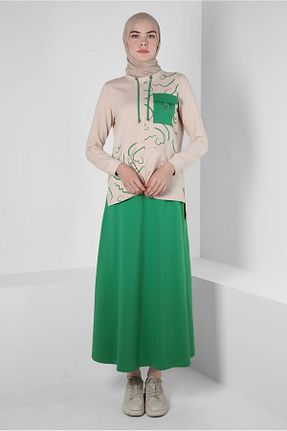 ست گرمکن حجاب سبز زنانه رگولار Alvina - کد 860183475