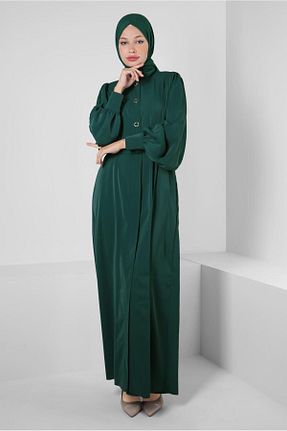کلاه و ابایا سبز زنانه پلی استر Alvina - کد 799160840