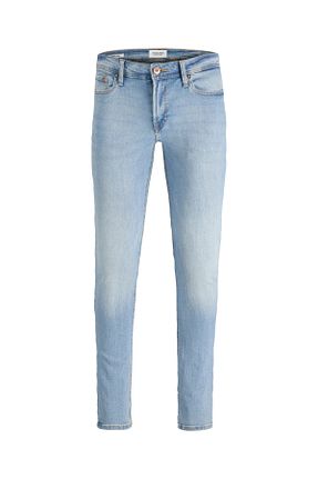 شلوار جین آبی مردانه پاچه لوله تفنگی Jack & Jones - کد 921655561