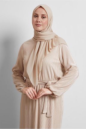 روسری طلائی پلی استر Alvina - کد 921656108