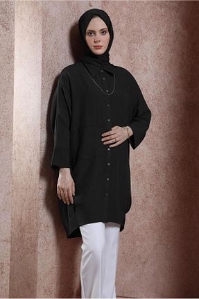 تونیک حجاب مشکی زنانه پلی استر Alvina - کد 822902653