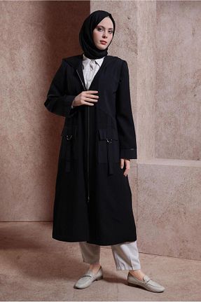 ترنچکت مشکی زنانه مخلوط پلی استر Alvina - کد 818067719