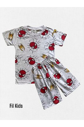 ست لباس راحتی طوسی بچه گانه ساده Fil Kids - کد 921686961