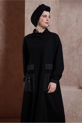 لباس حجاب مشکی زنانه رگولار Alvina - کد 824816873