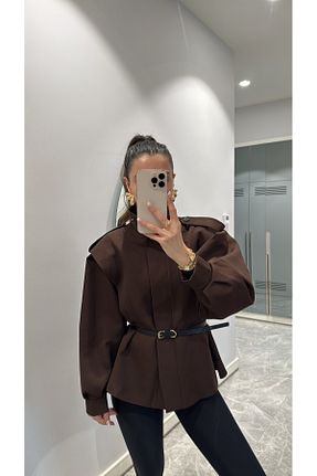 کت قهوه ای زنانه رگولار sinemkivanc co - کد 921669391