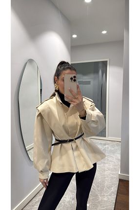 کت بژ زنانه رگولار sinemkivanc co - کد 921669384