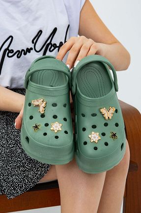 صندل سبز بچه گانه پاشنه تخت Moda Devrin - کد 802987043