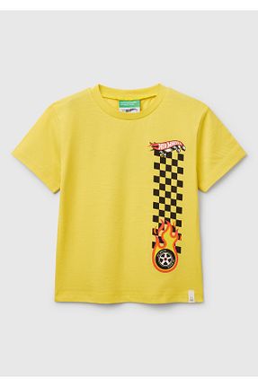تیشرت زرد بچه گانه رگولار United Colors of Benetton - کد 927808216