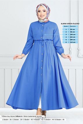 لباس آبی زنانه بافتنی ModaMerve - کد 902956341