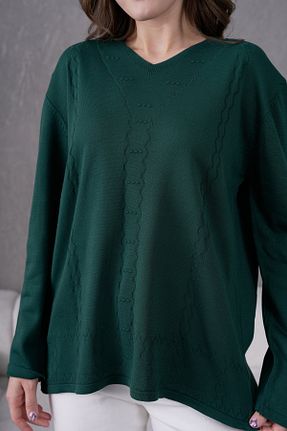 پلیور خاکی زنانه ساده Lamierra - کد 921678076