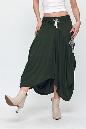 دامن خاکی زنانه ویسکون Denismoda - کد 921677052