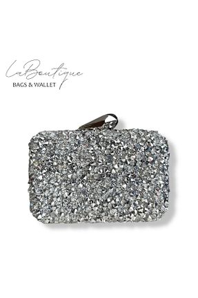 کیف مجلسی رنگی زنانه چرم مصنوعی La boutique - کد 921680810