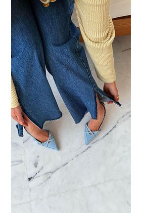 کفش پاشنه بلند کلاسیک آبی زنانه نقره Eataly Shoes - کد 921678176