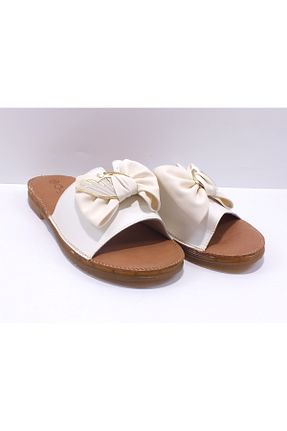 دمپائی بژ زنانه چرم خالص Guja - کد 921684050