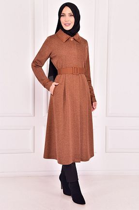 کلاه و ابایا قهوه ای زنانه مخلوط پلی استر ModaMerve - کد 213295863