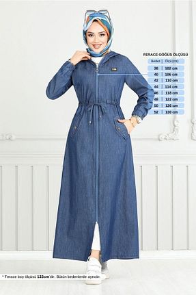 کلاه و ابایا سرمه ای زنانه پنبه ای ModaMerve - کد 901823943