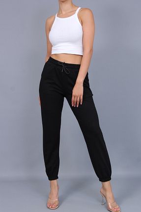 شلوار کرمگن مشکی زنانه رگولار Caddebostan Moda - کد 921686070