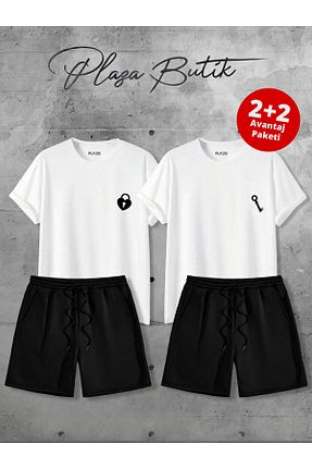 ست بالاتنه و پائین تنه مشکی زنانه بافتنی Plaza Butik - کد 921701150