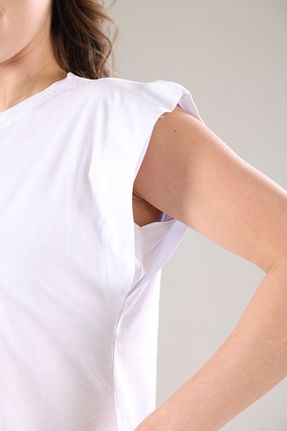 تیشرت سفید زنانه گشاد Tight Lady - کد 698118345