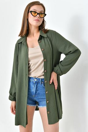تونیک خاکی زنانه بافتنی Saade - کد 830660271