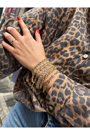 دستبند جواهر سبز زنانه زیرکن gingillo aksesuar - کد 921705637