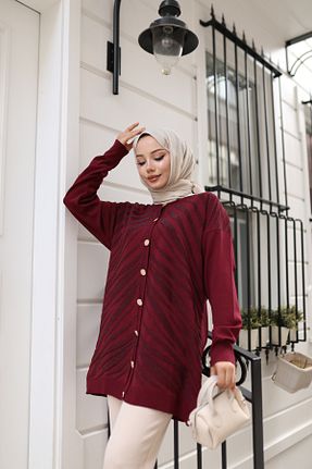 کت حجاب زرشکی زنانه رگولار NATUFIAN STORE - کد 922415059