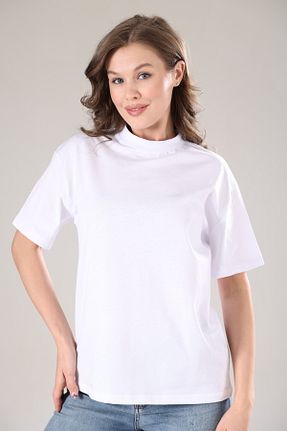 تیشرت سفید زنانه رگولار Tight Lady - کد 698016683