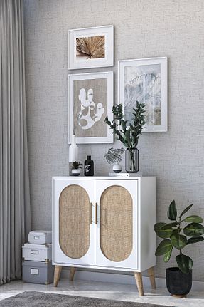 کابینت چند منظوره سفید MDF AYKOL MOBİLYA - کد 922452360