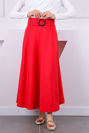 دامن حجاب صورتی زنانه کلوش İmajButik - کد 921758806