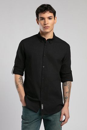 پیراهن مشکی مردانه رگولار Lee Cooper - کد 920512546