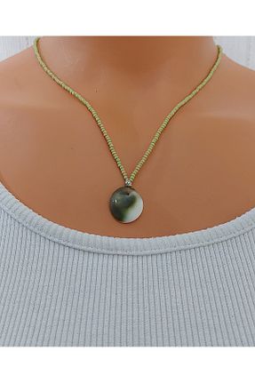 گردنبند جواهر سبز زنانه سنگ Nej - کد 891180080