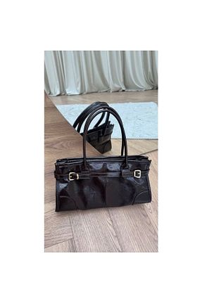 کیف دوشی قهوه ای زنانه چرم مصنوعی esmelon store - کد 921798303