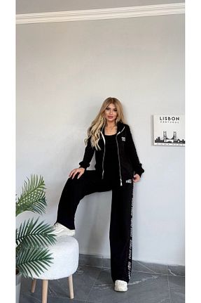ست بالاتنه و پائین تنه مشکی زنانه رگولار bonibon butikk - کد 921597722