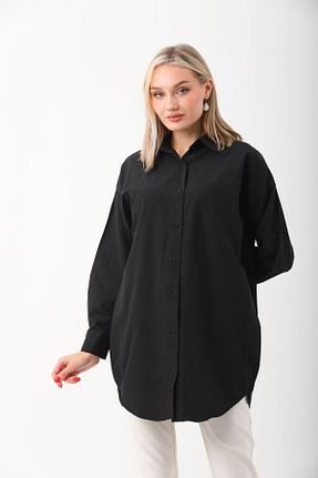 تونیک مشکی زنانه اورسایز ZERE - کد 921709311