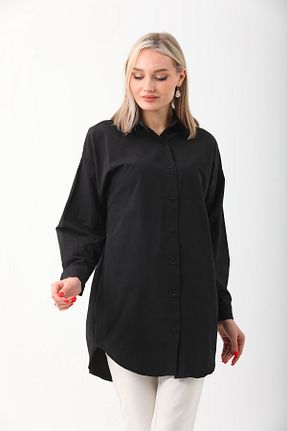 تونیک مشکی زنانه اورسایز ZERE - کد 921709311