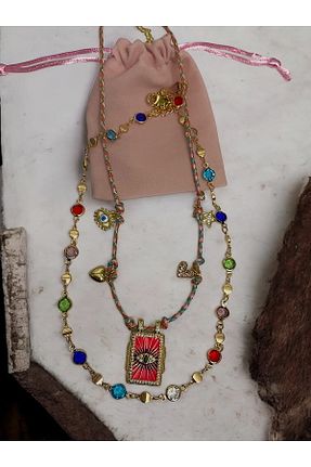 گردنبند استیل ( فولاد ) طلائی استیل (فولاد) Glowelier - کد 921810196