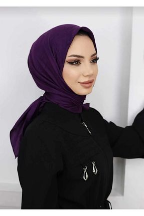 روسری بنفش پنبه ای Butik - کد 921820191