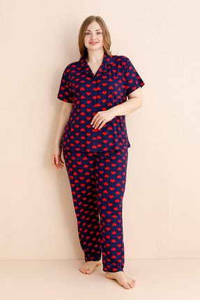 ست لباس راحتی سایز بزرگ رنگی زنانه ساده Pijamaevi - کد 921827404