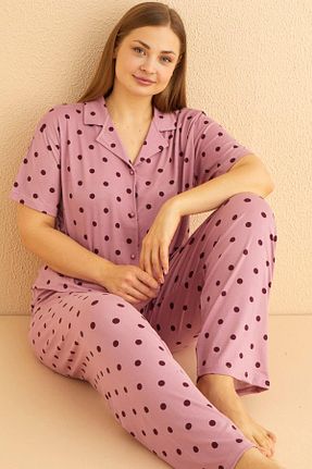 ست لباس راحتی سایز بزرگ رنگی زنانه ساده Pijamaevi - کد 921829687