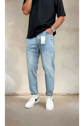شلوار جین متالیک مردانه پاچه ساده OHEPMODA - کد 842445597