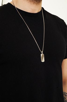 گردنبند استیل ( فولاد ) قهوه ای مردانه استیل ضد زنگ Fjellor - کد 905489700