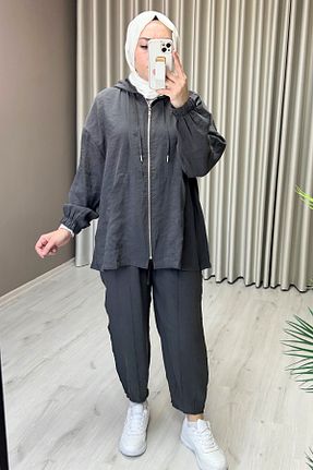 ست بالاتنه و پائین تنه حجاب مشکی زنانه اورسایز T Moda Store - کد 921826815