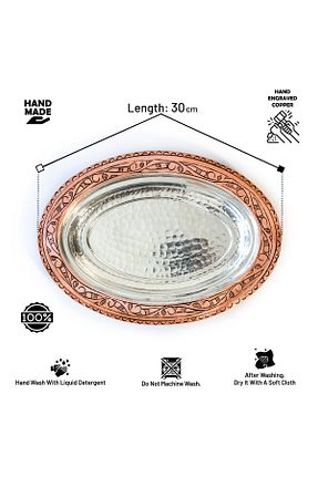 بشقاب متالیک مس DMT COPPER HOME - کد 462040122