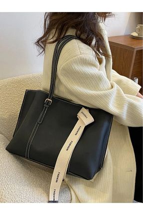 کیف دوشی مشکی زنانه چرم مصنوعی esmelon store - کد 921830772