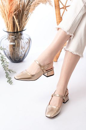 بابت متالیک زنانه چرم مصنوعی GİYSONE - کد 921833404