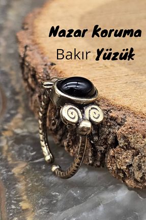 انگشتر جواهر مشکی زنانه سنگ طبیعی NBS Beautiful Naturel Stones - کد 921848182