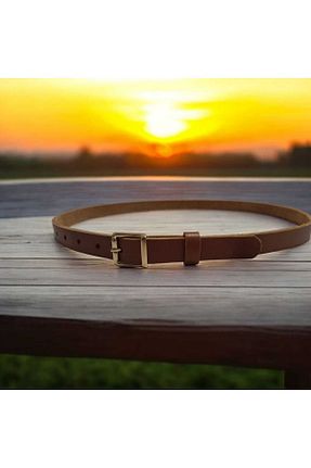 کمربند قهوه ای زنانه چرم خالص SAKLEATHER - کد 921315948